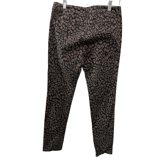 Sanctuary Leopard Twill Skinny Pants Black Brown - NWT Size 26‎ - Picture 4 of 6
